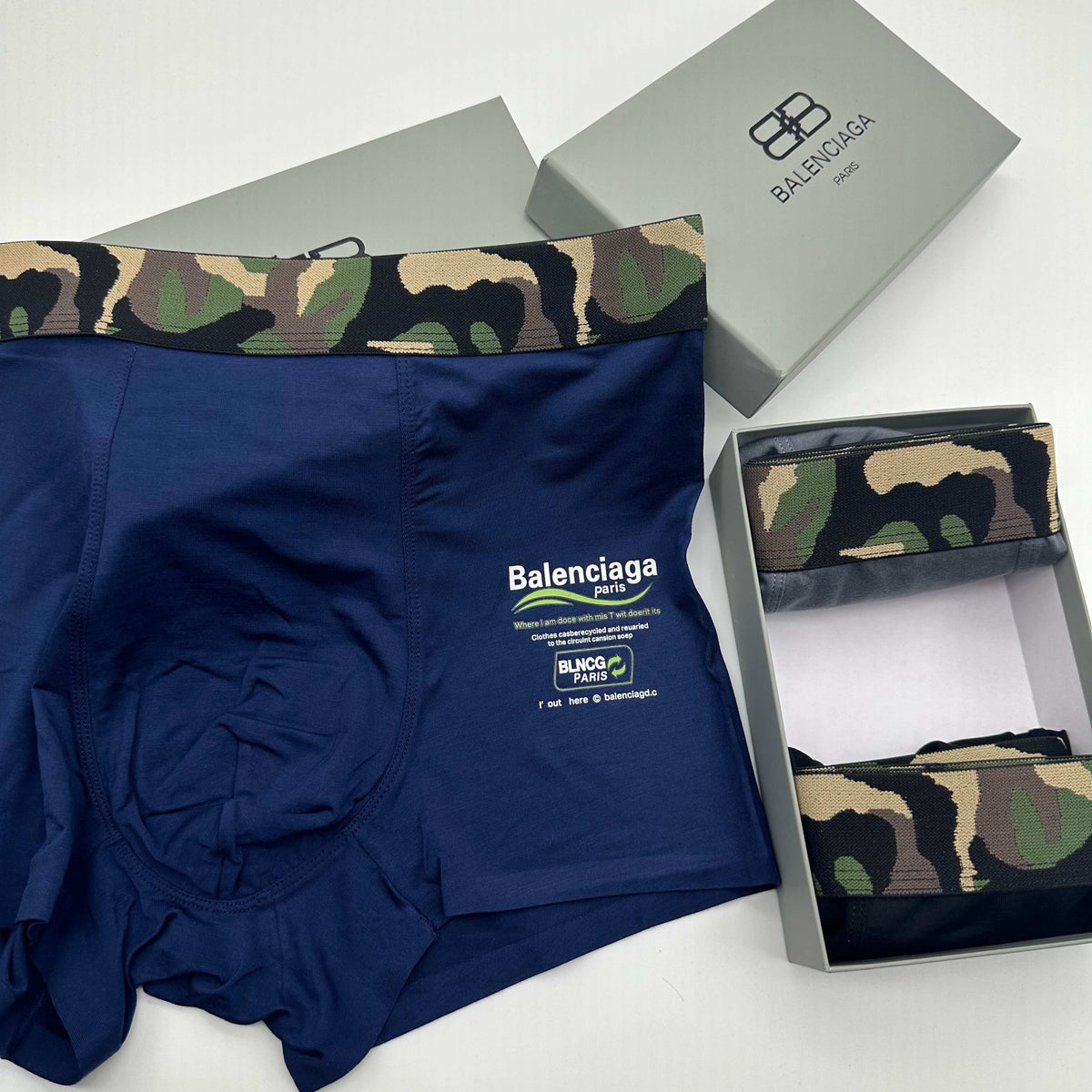 Balenciaga Men's Boxer Briefs - 3-Piece Box