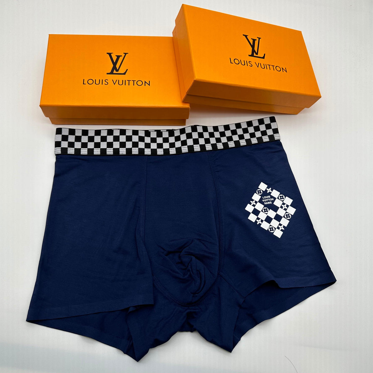Louis Vuitton Checkerboard Waistband Boxer Briefs 3-Piece Box