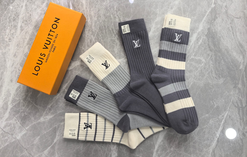 Louis Vuitton Cotton Short Socks - 5-Pair Pack