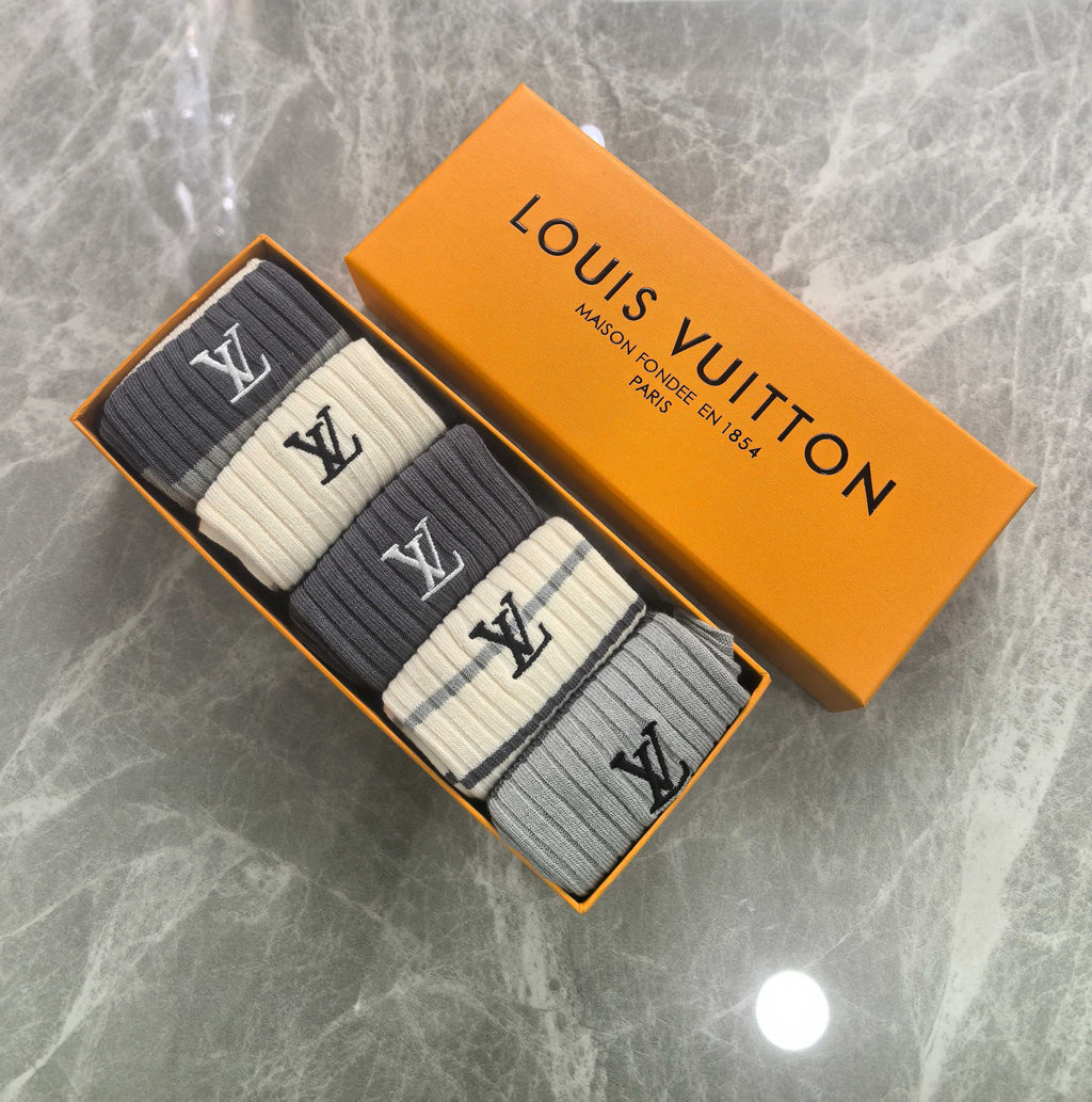 Louis Vuitton Cotton Short Socks - 5-Pair Pack