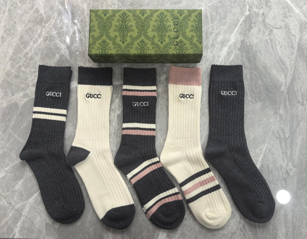 Gucci Cotton Short Socks - 5-Pair Pack