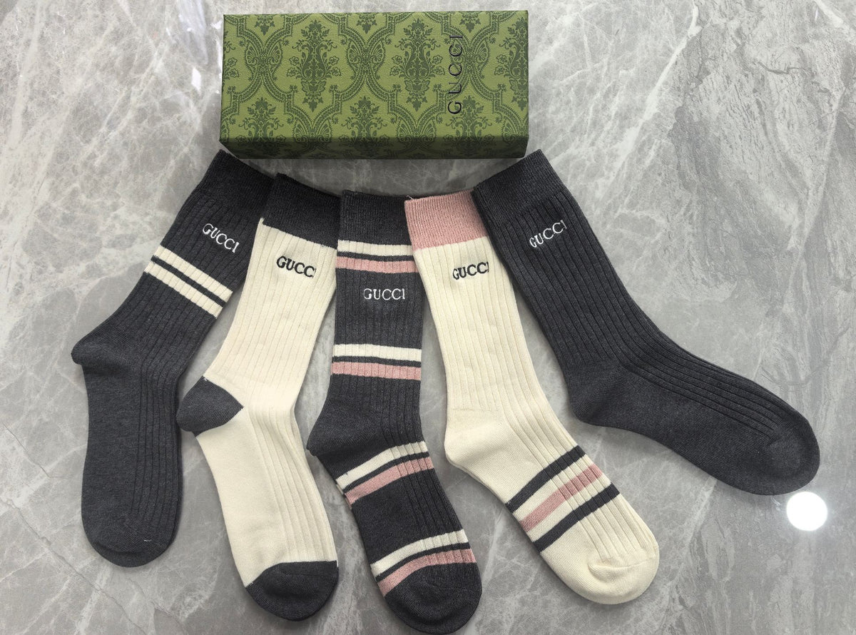 Gucci Cotton Short Socks - 5-Pair Pack