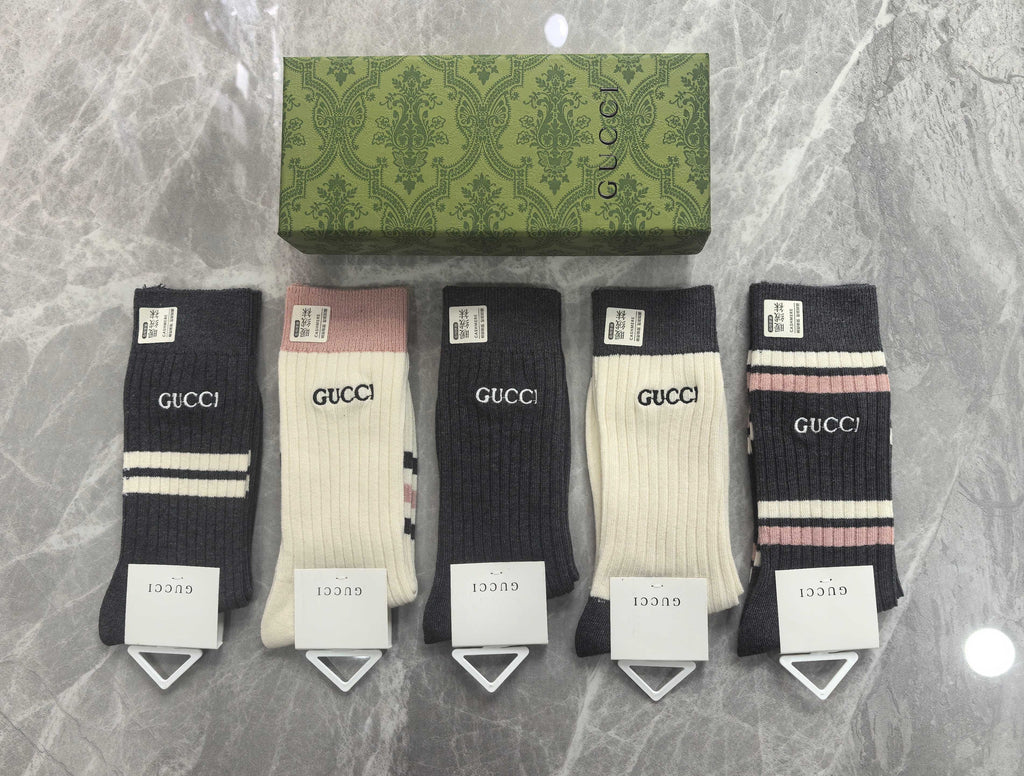 Gucci Cotton Short Socks - 5-Pair Pack