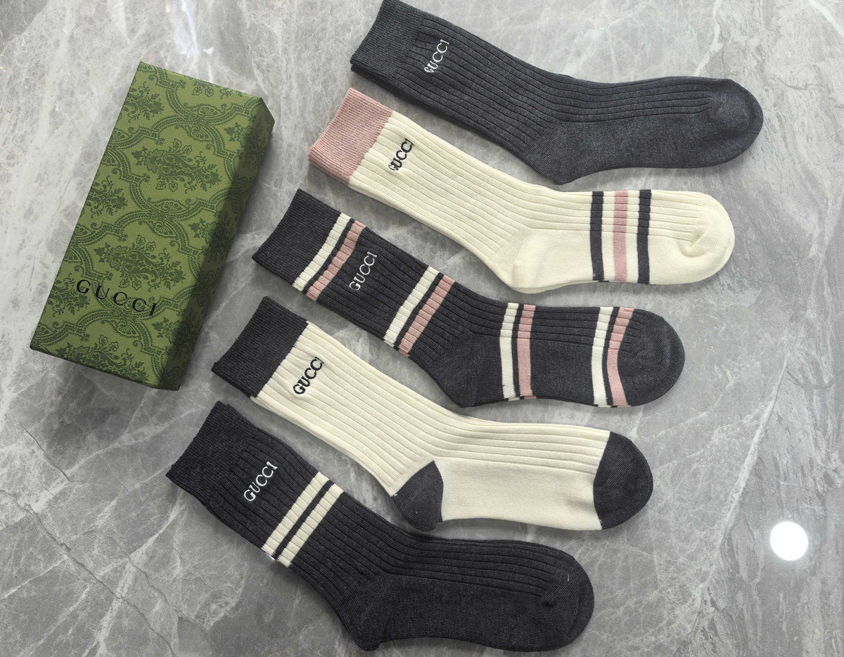 Gucci Cotton Short Socks - 5-Pair Pack