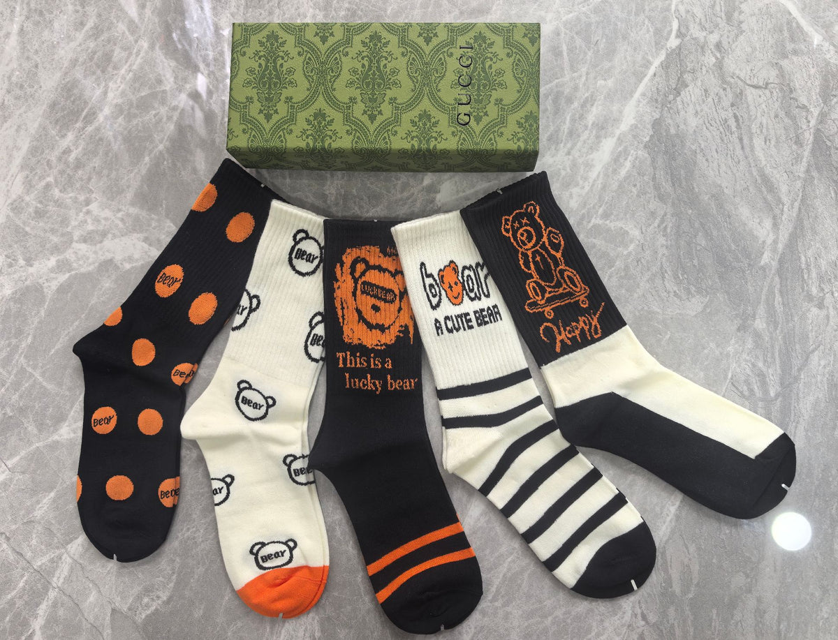 Gucci Cotton Short Socks - 5-Pair Pack