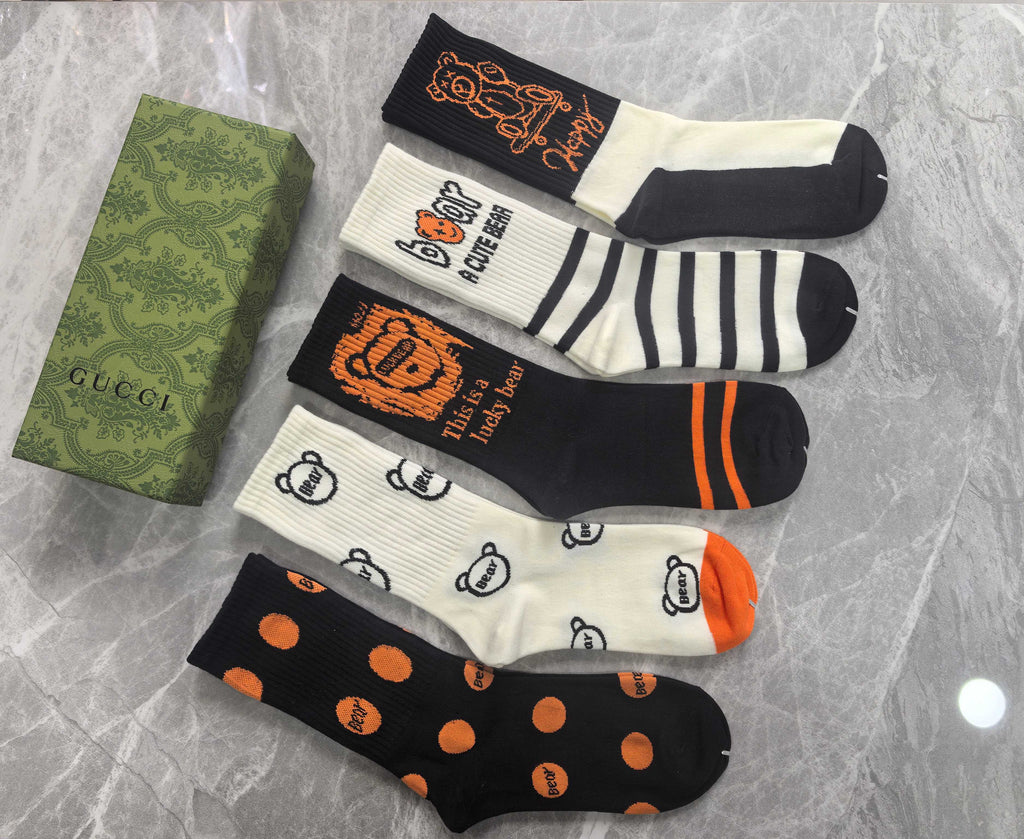 Gucci Cotton Short Socks - 5-Pair Pack