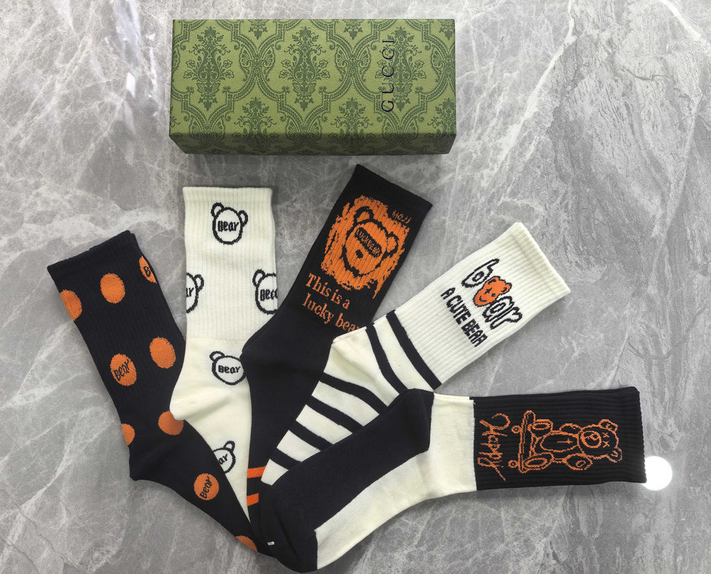Gucci Cotton Short Socks - 5-Pair Pack