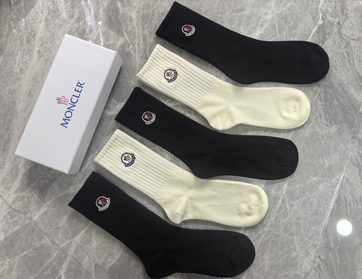 Moncler Cotton Socks - 5-Pair Set