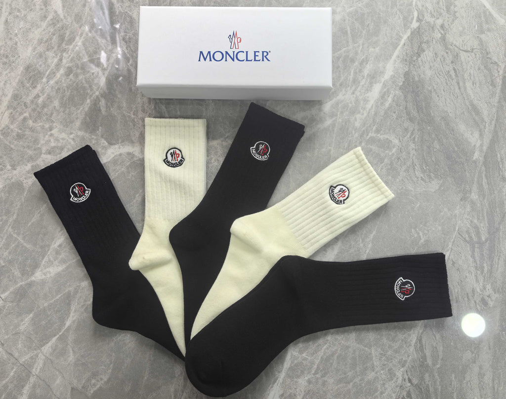 Moncler Cotton Socks - 5-Pair Set