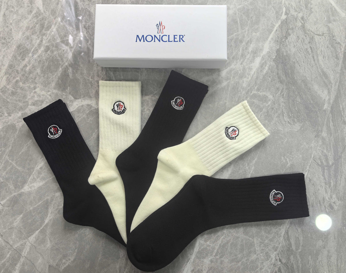 Moncler Cotton Short Socks - 5-Pair Pack