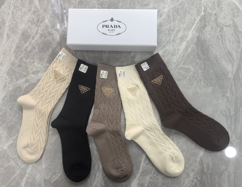 Prada Short Socks - 5-Pair Pack