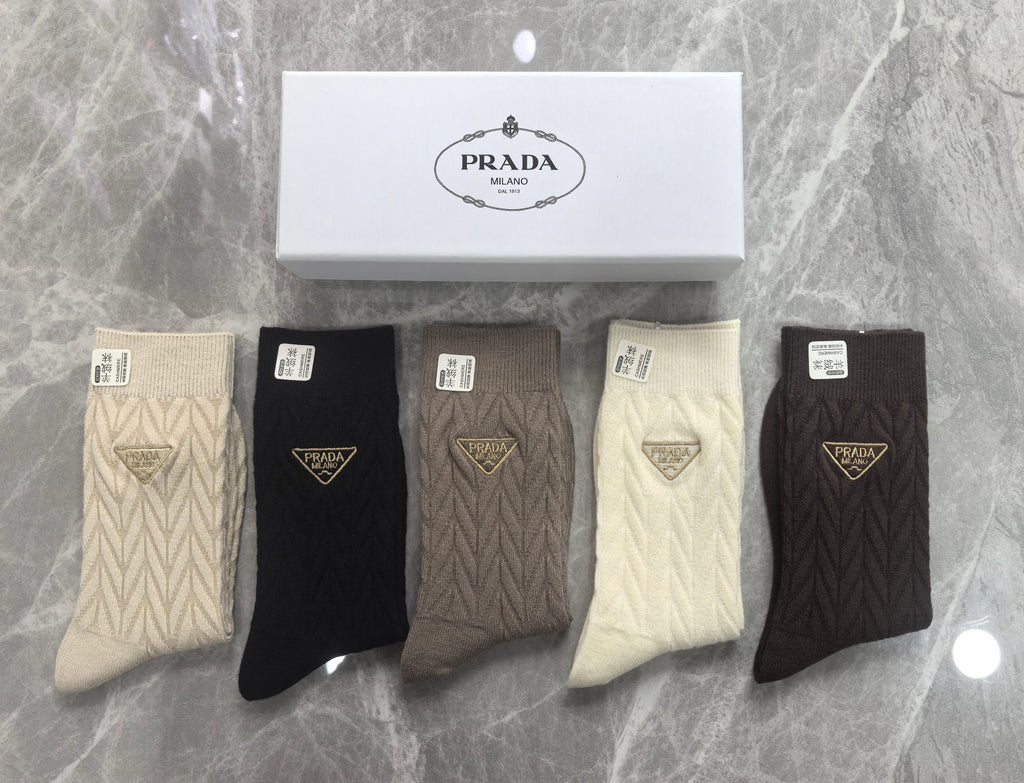 Prada Short Socks - 5-Pair Pack