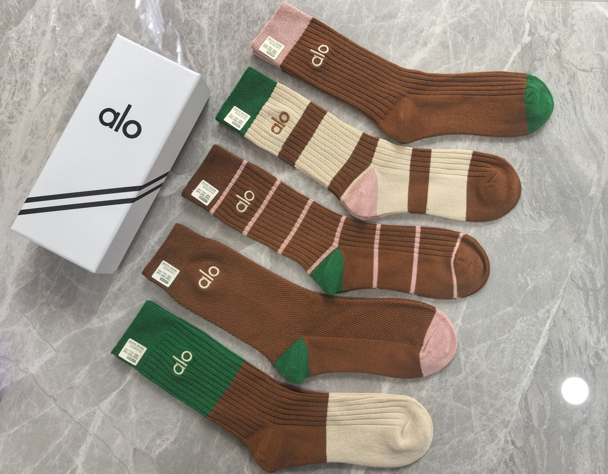 Alo Cotton Short Socks - 5-Pair Pack