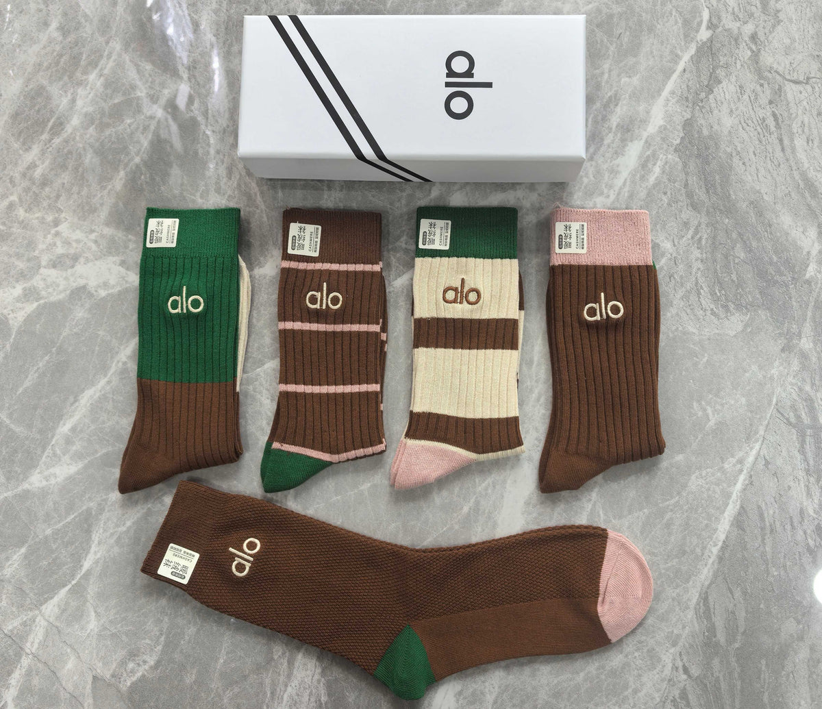 Alo Cotton Short Socks - 5-Pair Pack