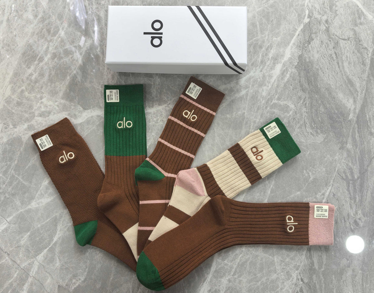 Alo Cotton Short Socks - 5-Pair Pack