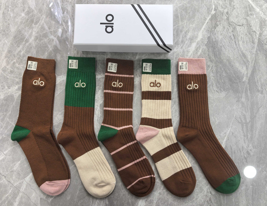 Alo Cotton Short Socks - 5-Pair Pack