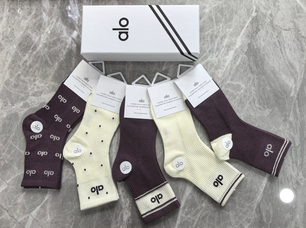 Alo Cotton Short Socks - 5-Pair Pack