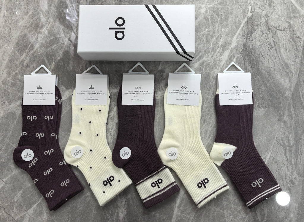 Alo Cotton Short Socks - 5-Pair Pack