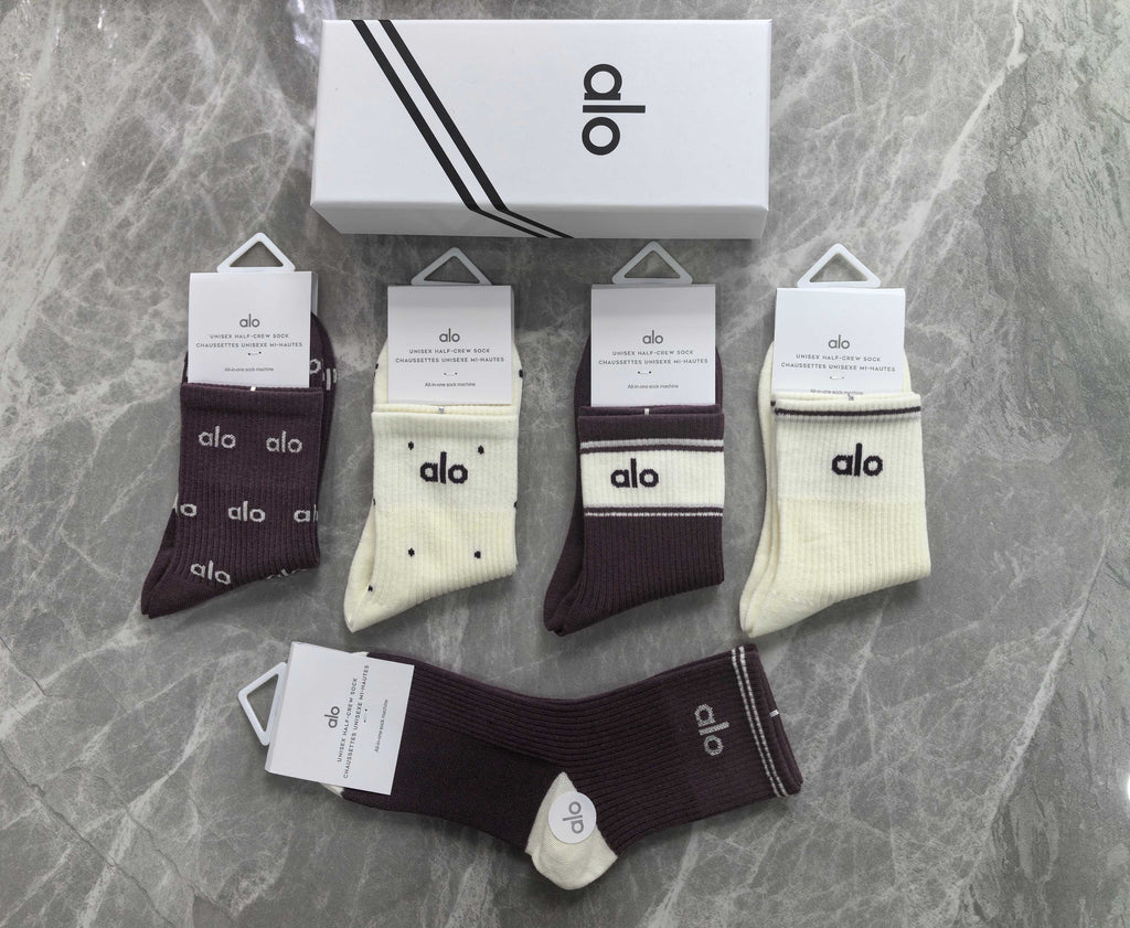 Alo Cotton Short Socks - 5-Pair Pack