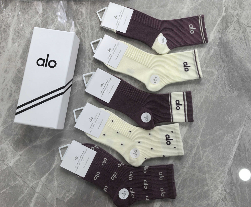 Alo Cotton Short Socks - 5-Pair Pack