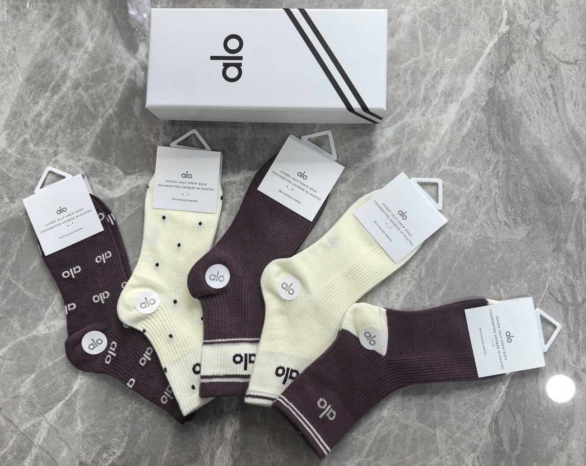 Alo Cotton Short Socks - 5-Pair Pack