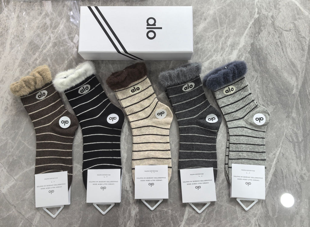Alo Cotton Short Socks - 5-Pair Pack