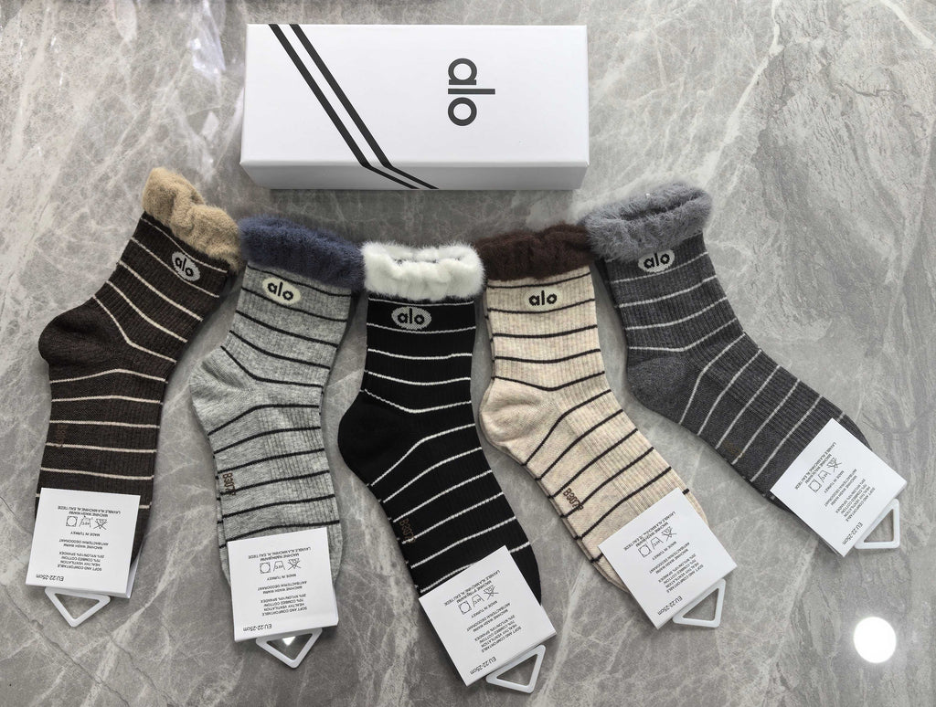 Alo Cotton Short Socks - 5-Pair Pack