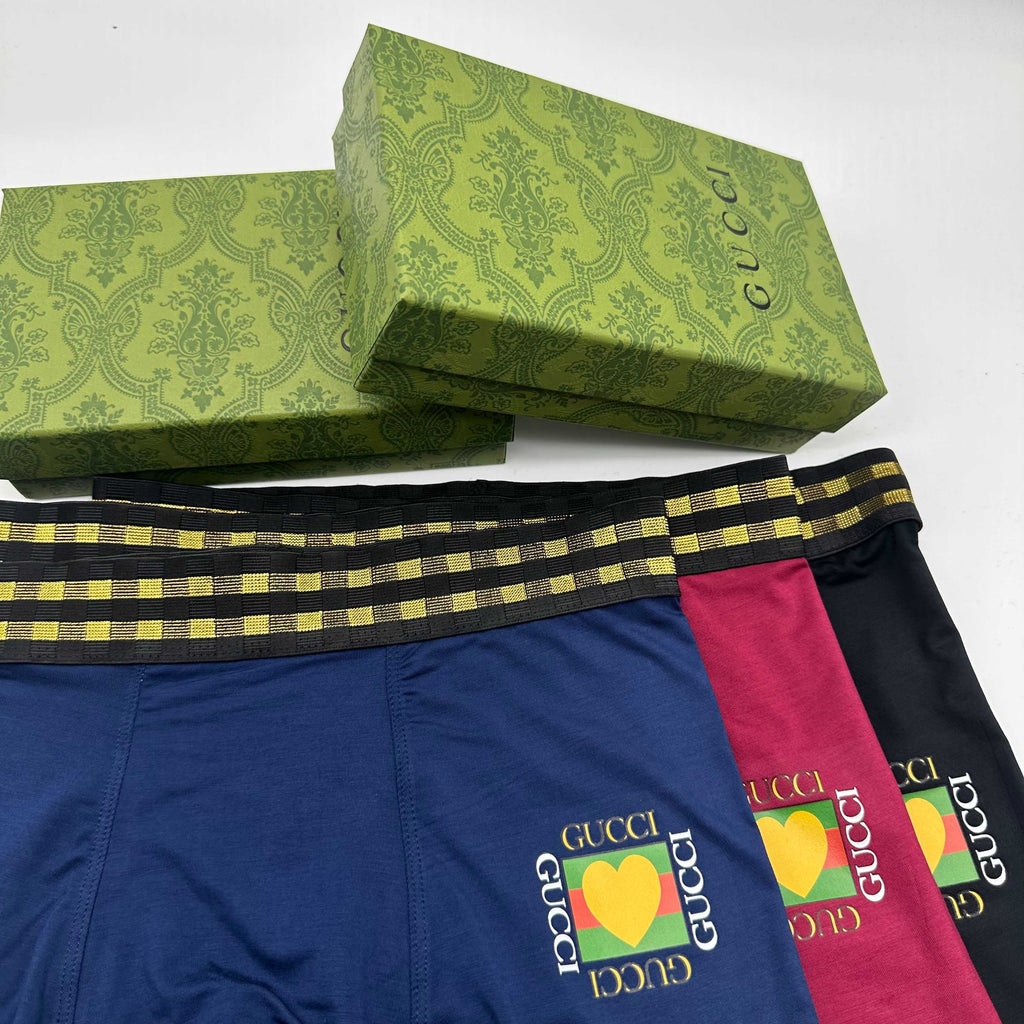Gucci Modal Men's Boxer Briefs - 3-Piece Box