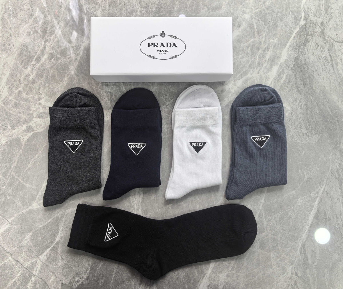 Prada Cotton Short Socks - 5-Pair Pack