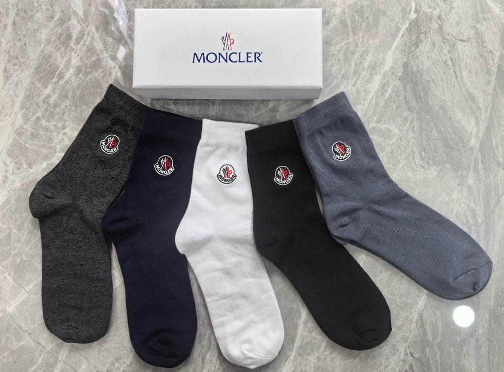 Moncler Cotton Short Socks - 5-Pair Pack