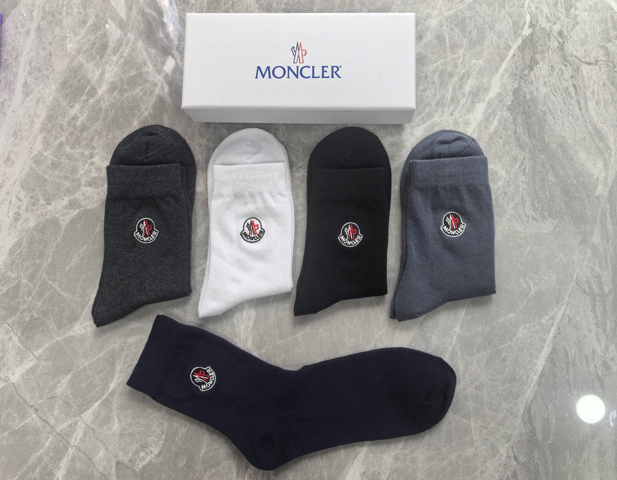 Moncler Cotton Short Socks - 5-Pair Pack