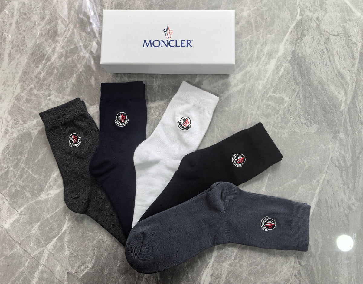 Moncler Cotton Short Socks - 5-Pair Pack
