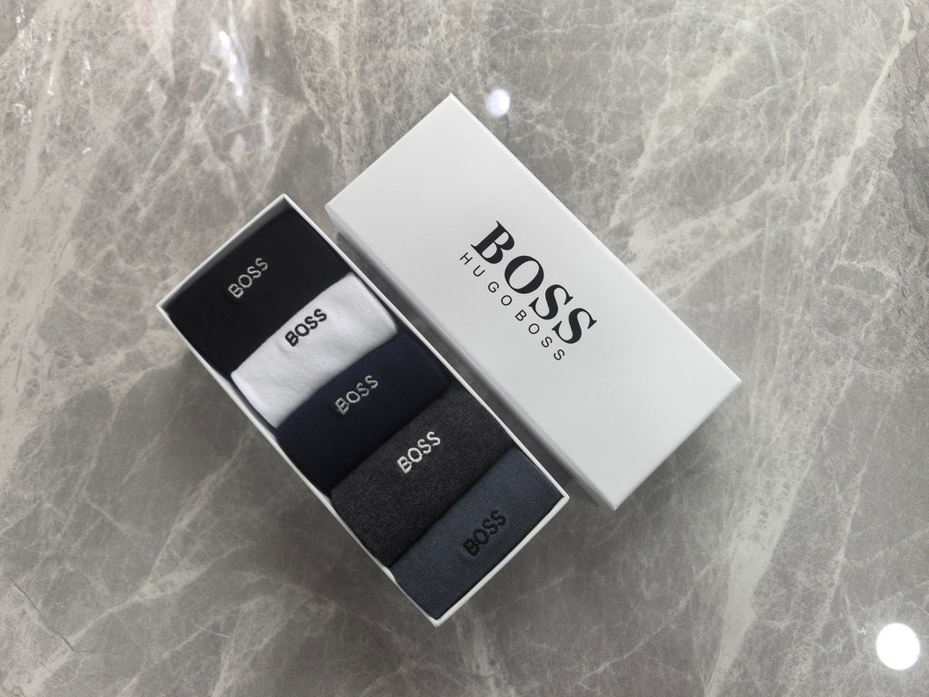Hugo Boss Cotton Short Socks - 5-Pair Pack