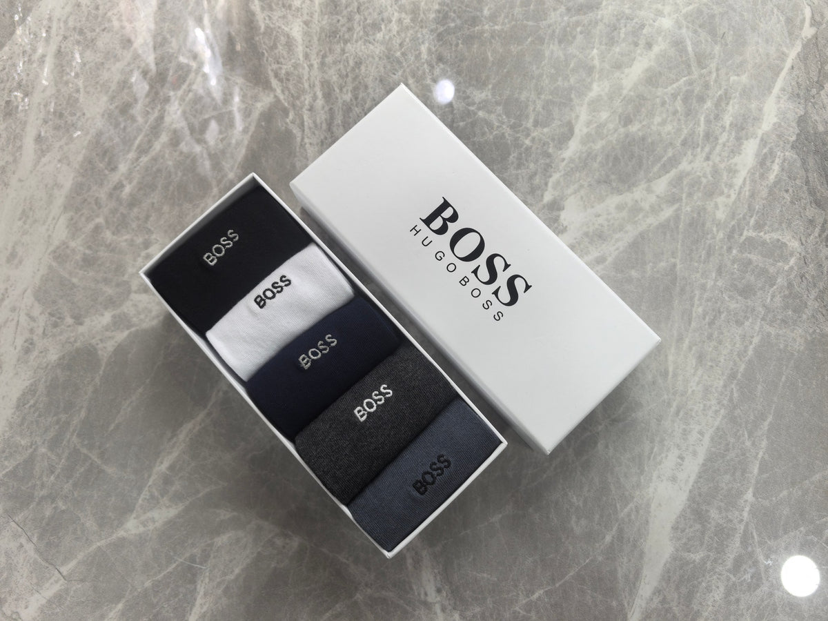 Hugo Boss Cotton Short Socks - 5-Pair Pack