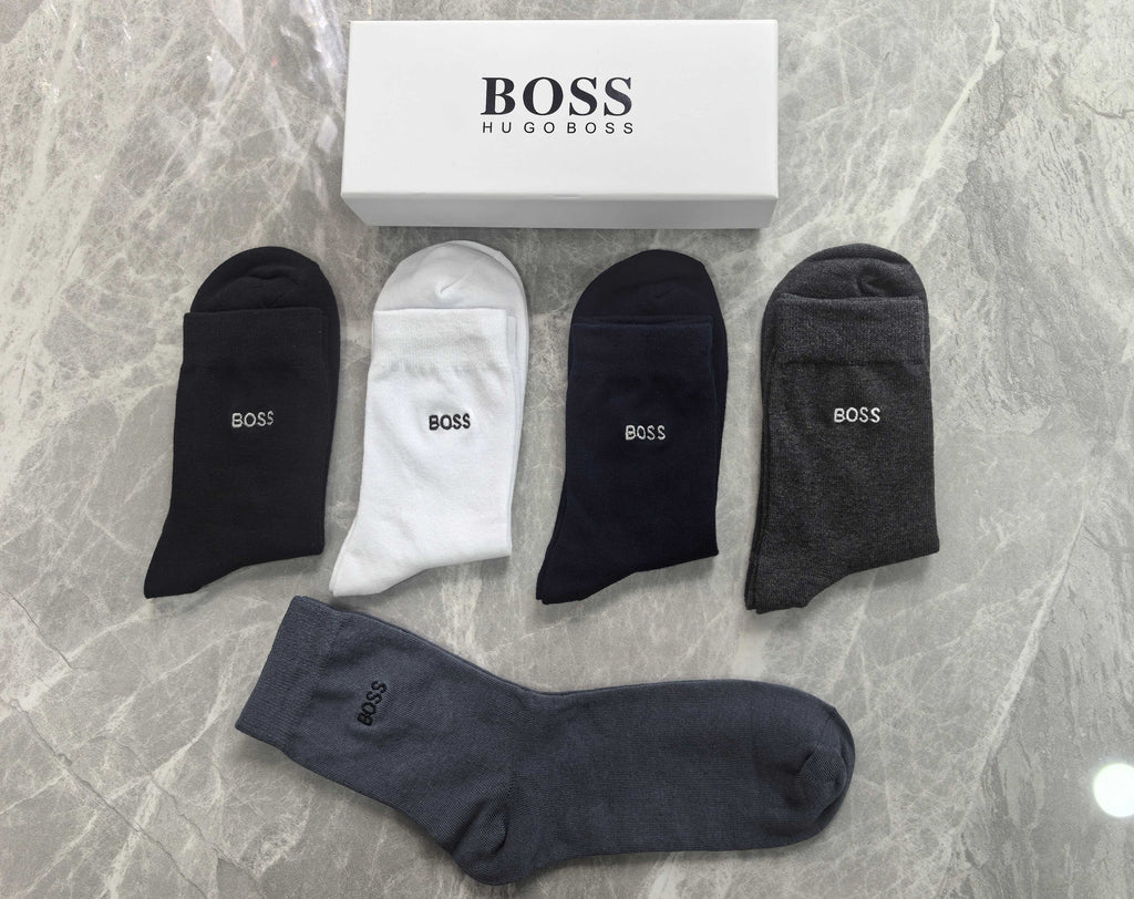 Hugo Boss Cotton Short Socks - 5-Pair Pack