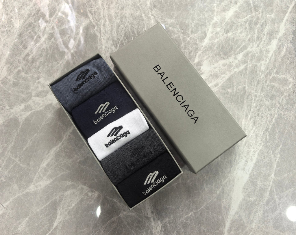 Balenciaga Cotton Short Socks - 5-Pair Pack
