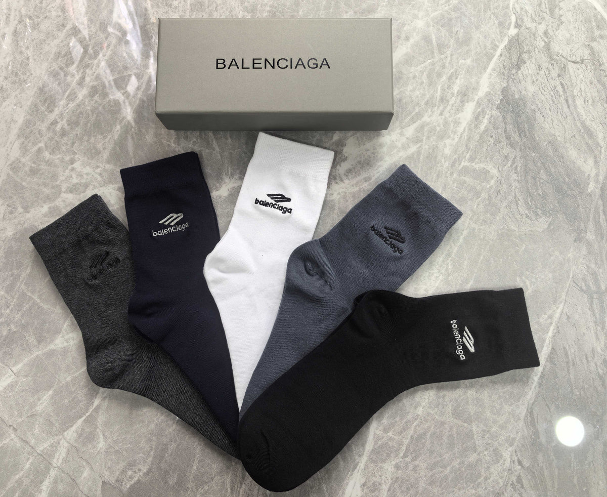 Balenciaga Cotton Short Socks - 5-Pair Pack
