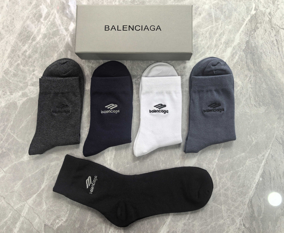 Balenciaga Cotton Short Socks - 5-Pair Pack
