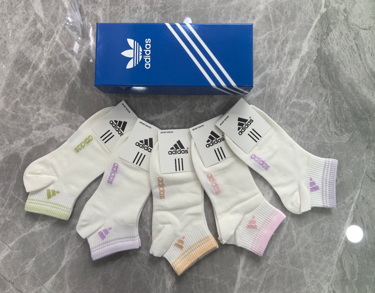 Adidas Cotton Short Socks - 5-Pair Pack