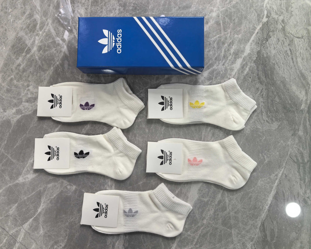 Adidas Cotton Short Socks - 5-Pair Pack
