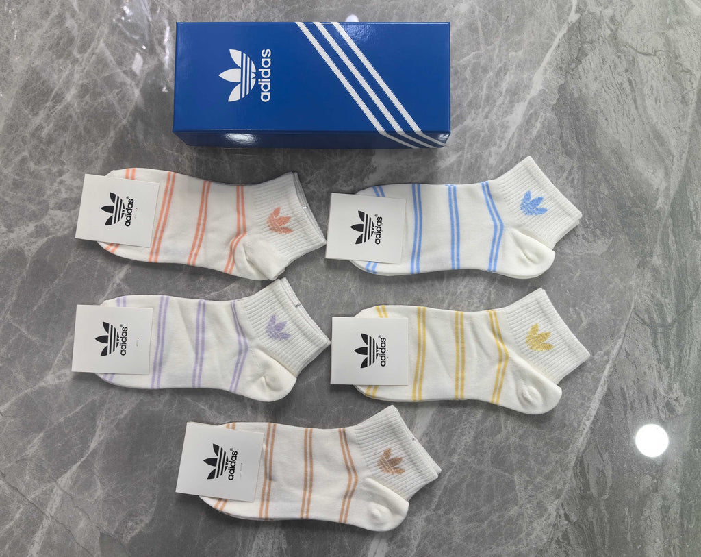 Adidas Cotton Short Socks - 5-Pair Pack