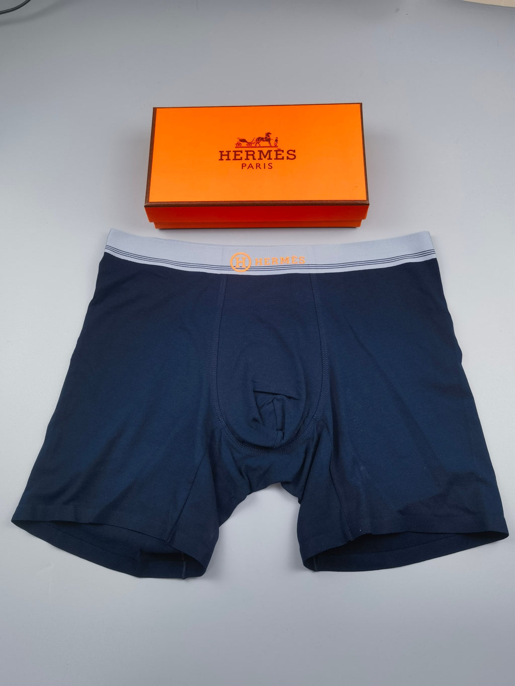 Hermes Cotton Men's Boxer Briefs - 3-Piece Box