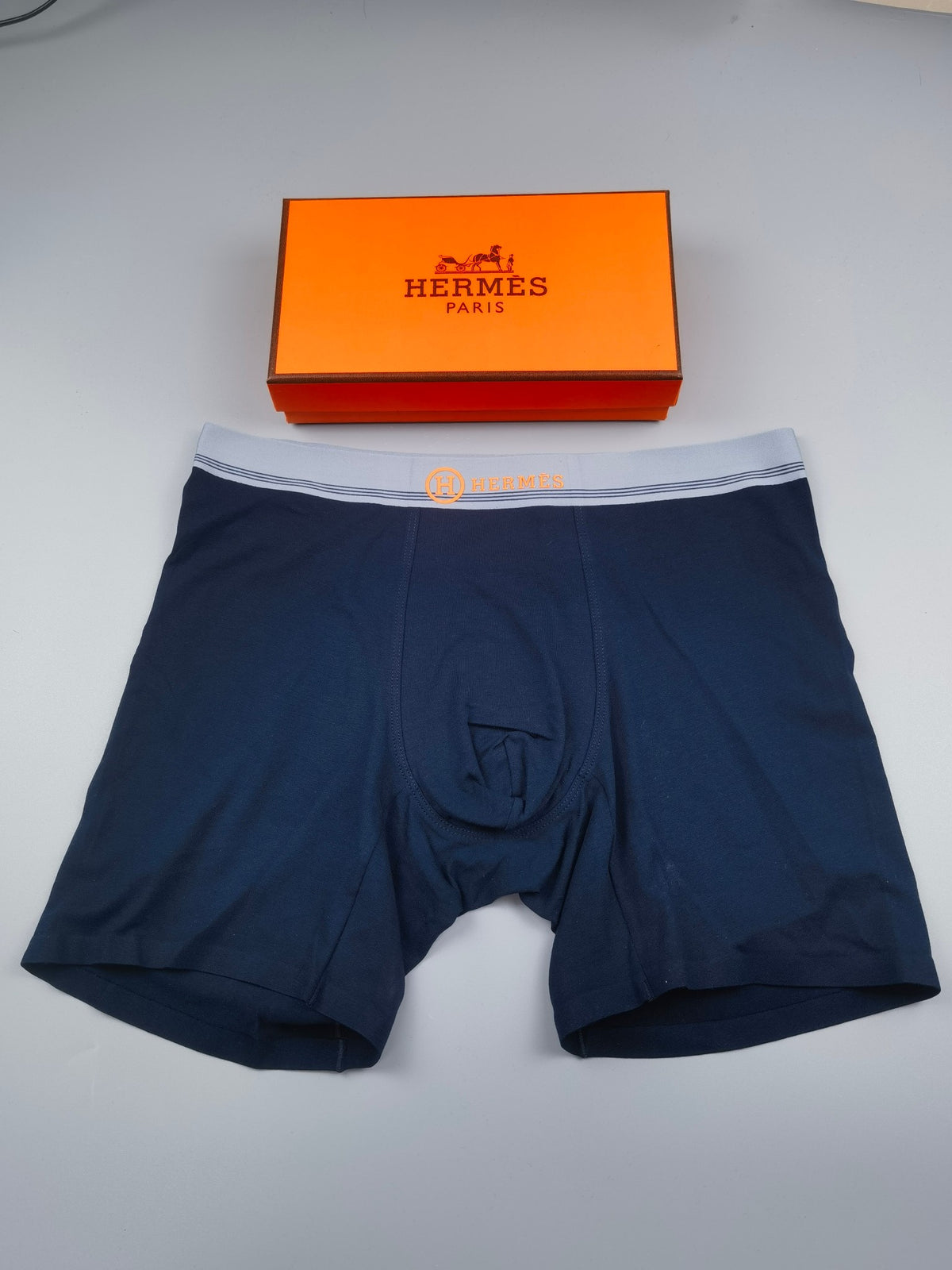Hermes Cotton Men's Boxer Briefs - 3-Piece Box