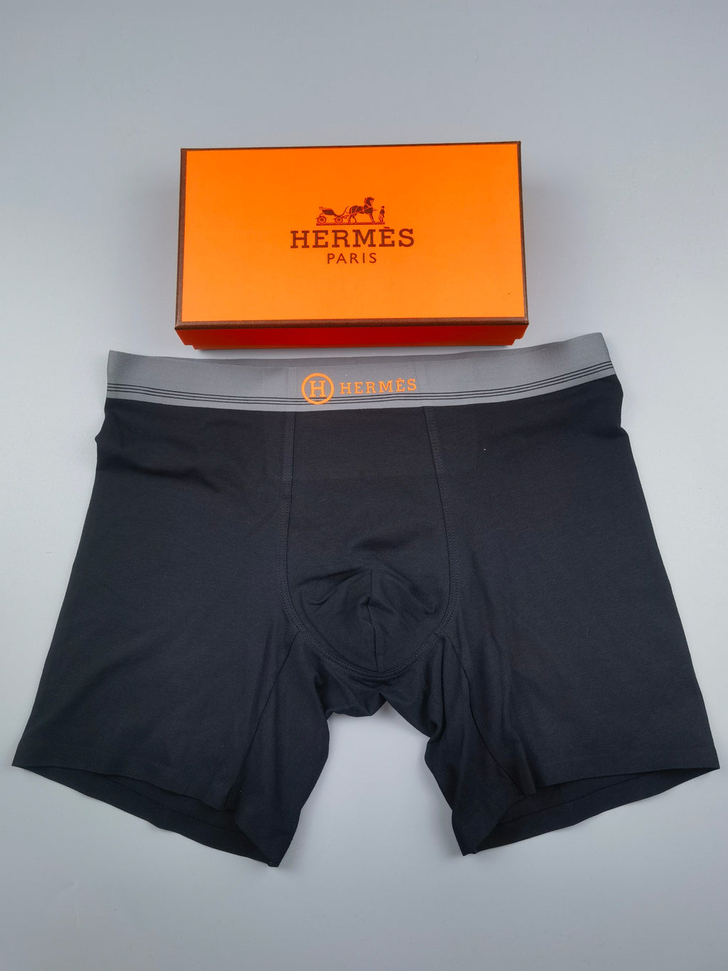 Hermes Cotton Men's Boxer Briefs - 3-Piece Box