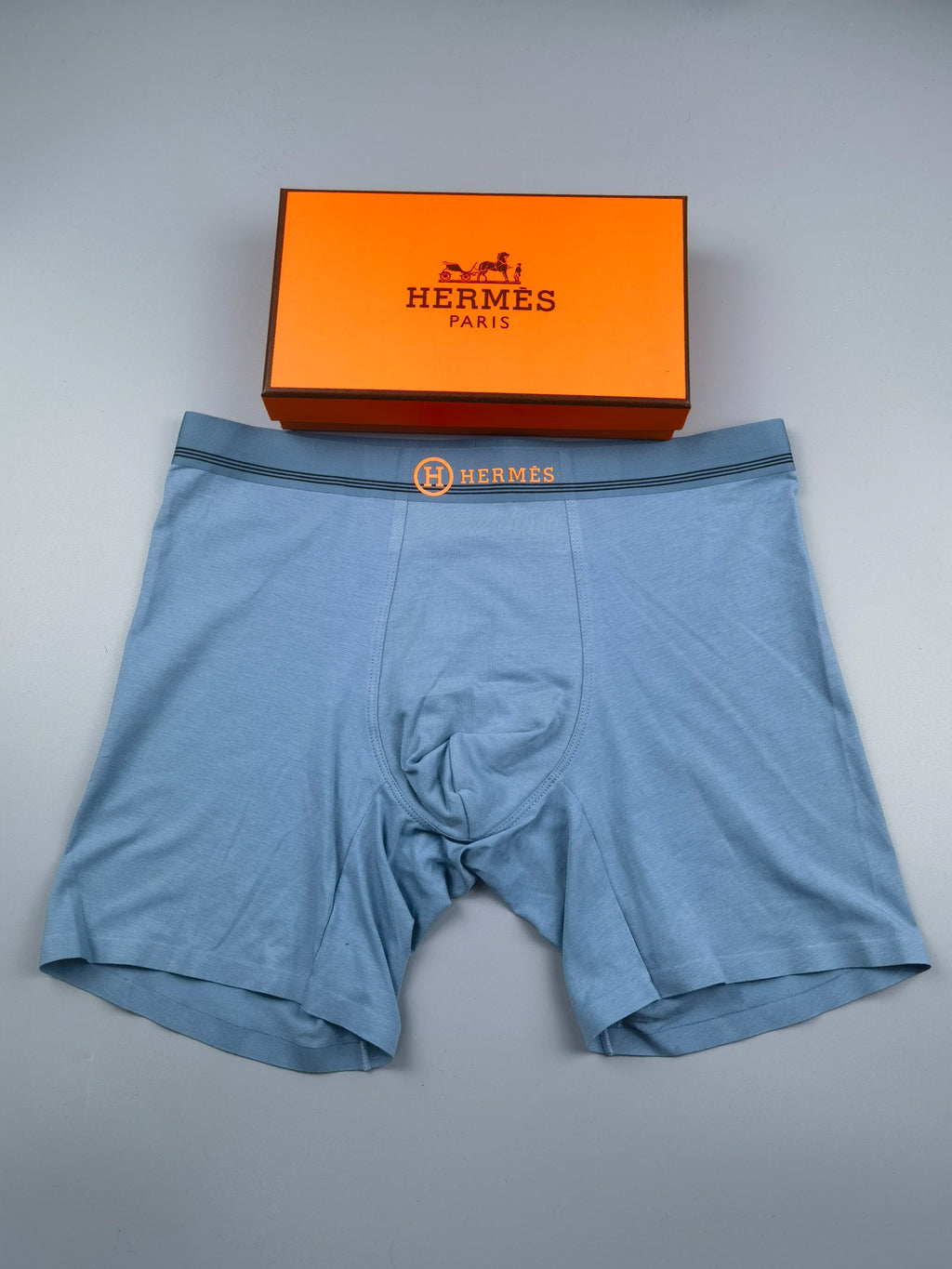 Hermes Cotton Men's Boxer Briefs - 3-Piece Box