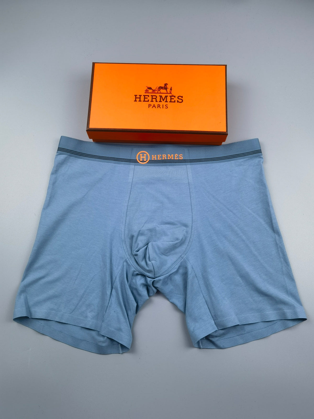 Hermes Cotton Men's Boxer Briefs - 3-Piece Box
