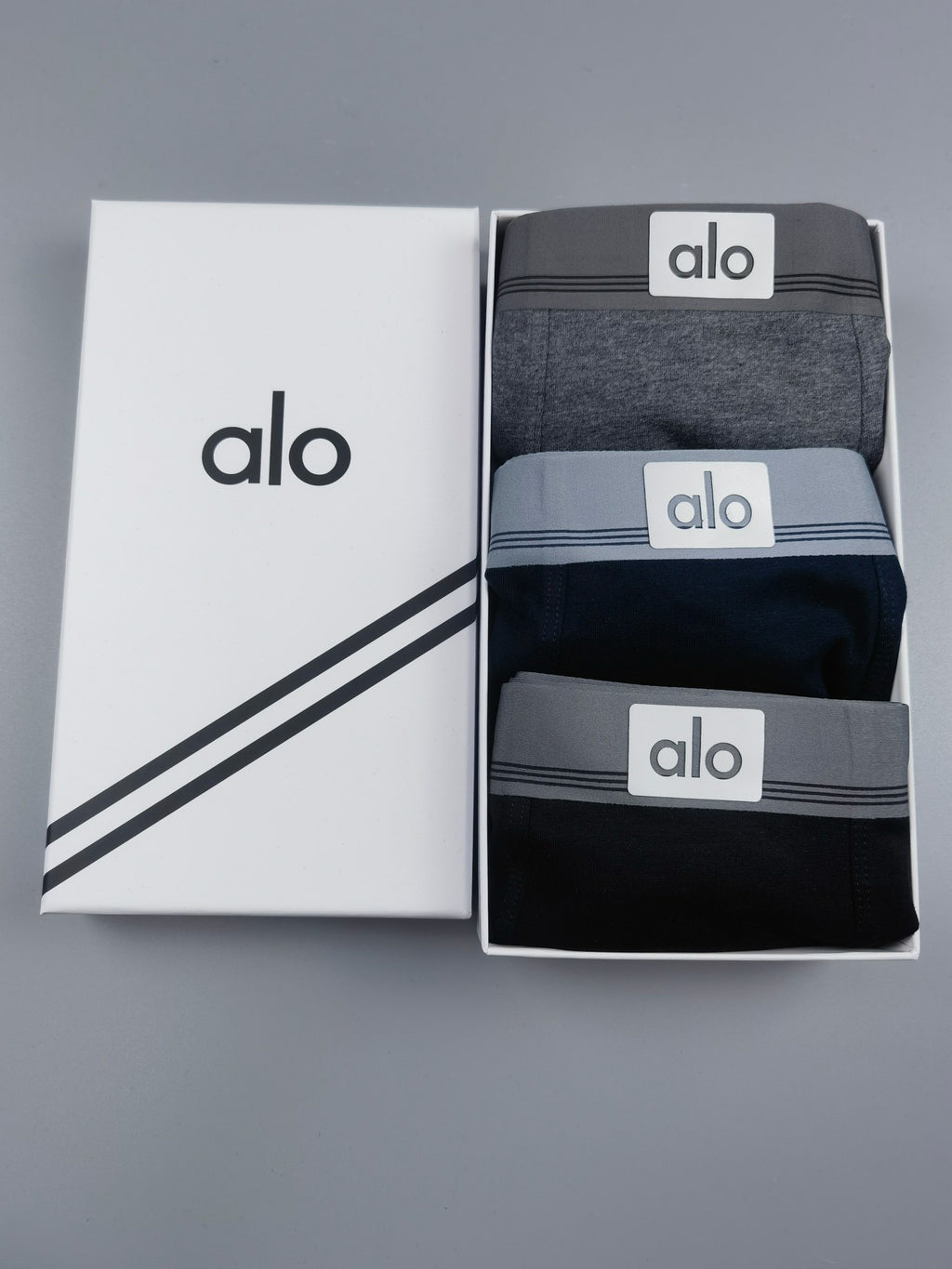 Alo Cotton Men's Boxer Briefs - 3-Piece Box