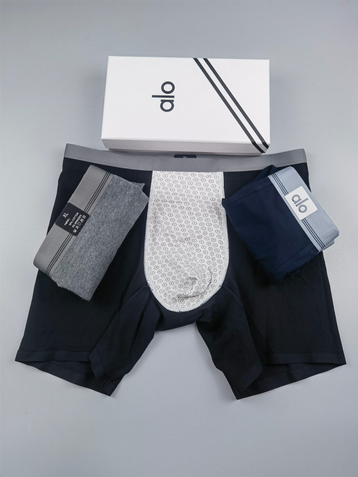 Alo Cotton Men's Boxer Briefs - 3-Piece Box