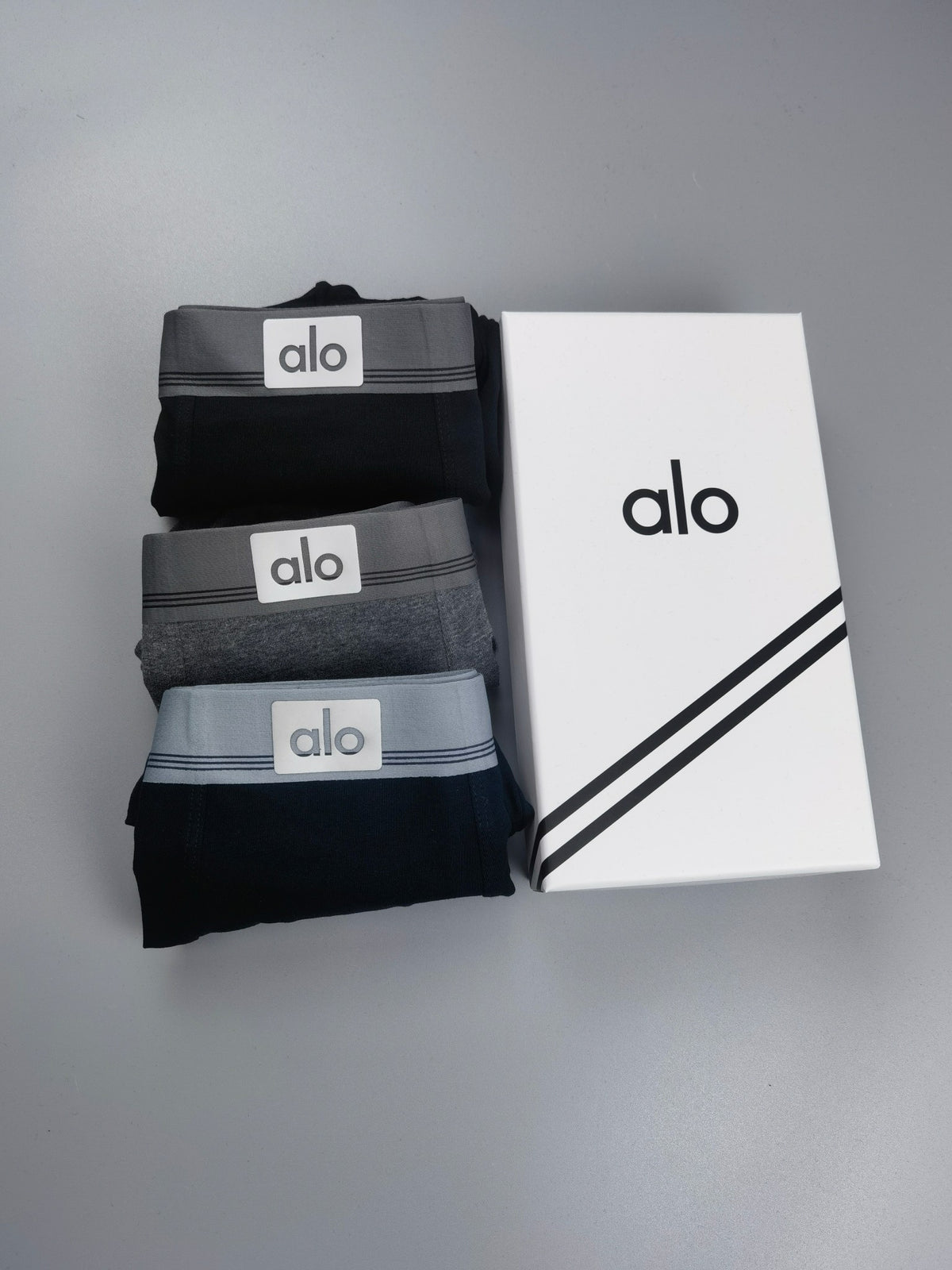 Alo Cotton Men's Boxer Briefs - 3-Piece Box