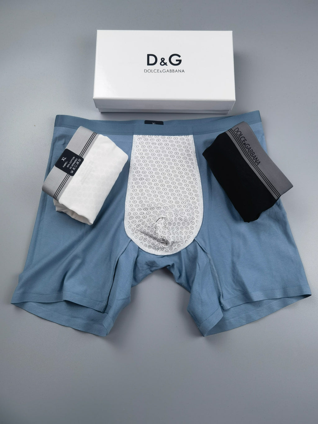 Cotton Men's Boxer Briefs - 3-Piece Box